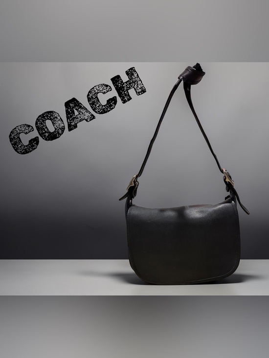 Vintage Coach Patricia's Legacy Bag #9951 - Black Glove-Tanned Leather - Picture 2 of 16